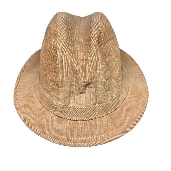 Totes Men’s Fedora Hat Tan XL Lined Rain Rolls Right Off USA Made Vintage - Picture 1 of 7